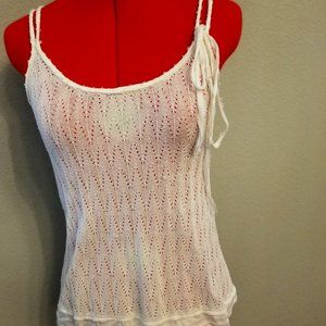 Silk White Tank Top